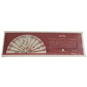 Vintage AMERICAN GREETINGS happy everything! 22" FAN MAIL Greeting Card SEALED
